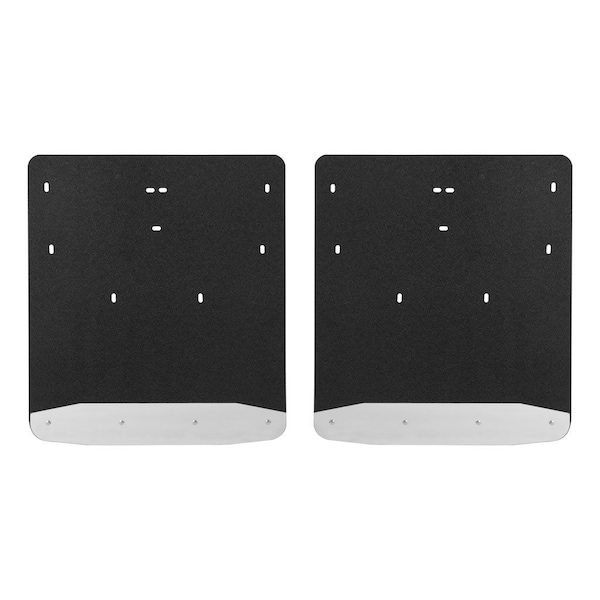 11-16 F250/F350/F450  DUAL WHEEL - REAR ONLY - 20IN X 23IN MUD GUARD-TEXTURED BLACK